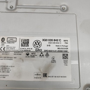 фото thumb №8, Volkswagen polo vi 2020 модуль / блок управления gps