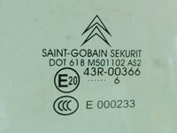 фото thumb №6, Citroen c6 2.7 hdi 07r скло двері праві зад клеєна dwuwarstwowa