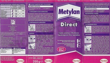 Клей для флизелиновых обоев Metylan Direct