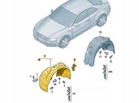 фото thumb №9, Оригинальные подкрылок перед audi a4 b8 8k0821172q