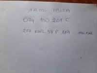 фото thumb №3, Інжектор ibiza 1.9tdi 074130201c 2fh kbel58p119