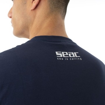 Хлопковая футболка хорошего качества SEAC Men's Buy Blue XXL