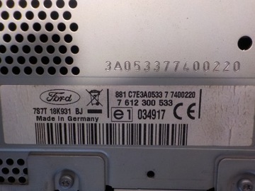 фото thumb №14, Ford mondeo 2007 mk4 2.0tdci 140km радіо / навігація 7s7t18k931bj