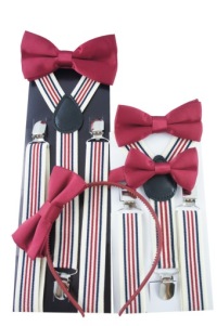 Брюки в полоску и галстук-бабочка для мужской рубашки