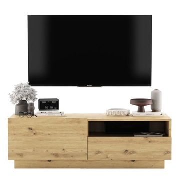 Универсальная тумба под ТВ Комод Loft TV, стоячий/подвесной, дуб ремесленный, 120 см