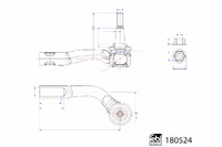 фото thumb №12, Febi bilstein 180524 наконечник тяга кермовий поперечний