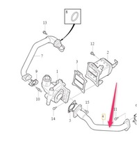 фото thumb №10, Труба egr volvo v90, s90, xc90, xc40 оригінальний номер 32225133