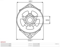 фото thumb №9, Кронштейн, фланец приводной генератора as-pl abr4033