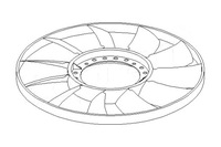 фото thumb №13, Maxgear 71-0024 колесо вентилятора, охлаждение двигателя