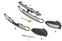 Bmw x5 f15 бампер передній m нижня середня решітка 8054012 51118054012 Ціна, фото thumb