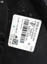 Porsche macan 95b рестайлінг  18- фара excl full led правий перед європа чорна Доставка, фото thumb