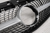 фото thumb №9, Mercedes cla c117 2016-2018 решётка радиатора diamond серебристый