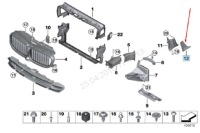 фото thumb №10, Bmw 7 g11 правий крила впуск повітря 51747347378 7347378 2016 оригінальний