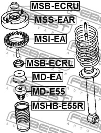 фото thumb №3, Защита амортизатора задняя mitsubishi eclipse 2.0 2.4