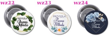 PRZYPINKA NA WIECZÓR PANIEŃSKI PANNA MŁODA IMIĘ