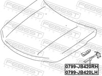 фото thumb №3, Петля капота двигателя левый suzuki grand vitara ii