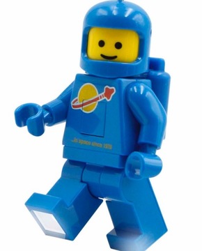 LEGO BRELOK LATARKA LED SPACE CLASSIC ASTRONAUTA NIEBIESKI BLUE