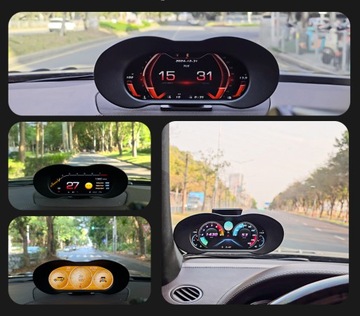 фото thumb №12, P5 цифровий спідометр gps універсальний дисплей head up do автомобіля 8.45 зчеплення hud