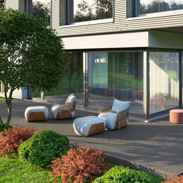 Композитная плита Chestnut Bergdeck Wood, структура дерева 2400x150x25 BW0004