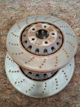 фото thumb №5, Audi rs rs4 rs5 затискачі гальмівні колодки диски 374 mm захисні накладки перед