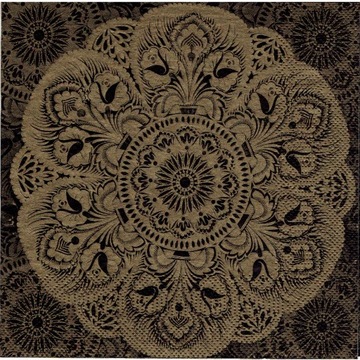 Serwetka decoupage 97F Folklor ludowa wzorki kwiaty 1 sztuka