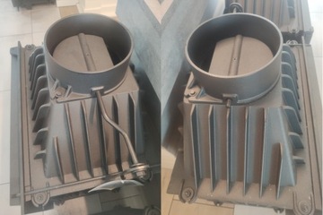 powietrzny WKŁAD KOMINKOWY kominek żeliwny kratki EKO MAJA 8 DECO + DOLOT