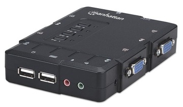 KVM-переключатель VGA/USB 4x1 С АУДИОКОМПАКТОМ