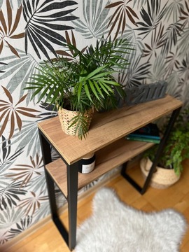 Стол консольный, Стол консольный, Туалетный столик LOFT 90х25х87 Дуб