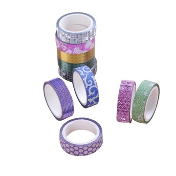 КЛЕЙКАЯ ЛЕНТА WASHI TAPES GOLD DUCT DECOR 10 ШТ.