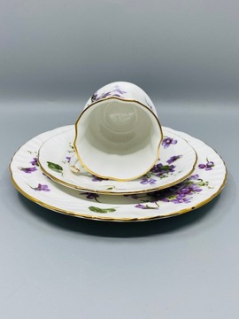 Hammersley Victorian Violets. Anglia. Fiołkowe trio.