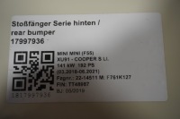 фото thumb №5, Бампер задня mini f55 sport 850