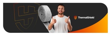 BANDAŻ TERMICZNY NA WYDECH/KOLEKTOR 15M BIAŁY