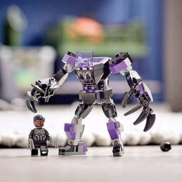 klocki LEGO AVENGERS _ robot CZARNA PANTERA zbroja