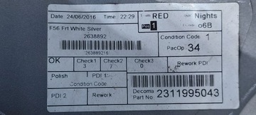 фото thumb №6, Mini cooper one f56 бампер перед білий срібний