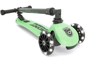 СКУТЕР SCOOTANDRIDE Kiwi Складной самокат Highwaykick на 3 колеса со светодиодной подсветкой + шлем S-M 3+
