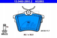 Тормозные колодки тормозные ate 13.0460-2893.2 Цена, фото thumb