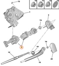 фото thumb №14, Механізм двірник p 407 kombi задня 6405z1