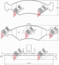 фото thumb №2, Гальмівні колодки гальмівні перед ford fiesta 1995-2002