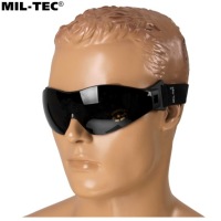 MIL-TEC COMANDO UV 400 ЧЕРНЫЙ ДЫМ ТАКТИЧЕСКИЕ ЗАЩИТНЫЕ ПАРАШЮТНЫЕ ОЧКИ