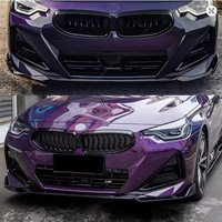 фото thumb №11, Накладка спліттер перед bmw g42 seria 2 2021+ спойлер передня чорний
