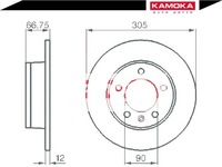 фото thumb №2, Комплект диск тормозных [kamoka]