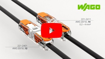ZESTAW WAGO 221-2411 SZYBKO ZŁĄCZKA PRZELOTOWA 40X