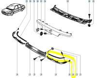 фото thumb №8, Молдинг лампи лівий перед renault r21 оригінальний номер 7700796025