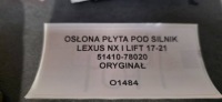 фото thumb №6, Защита плита pod двигатель lexus nx i рестайлинг 17-21 оригинал 51410-78020