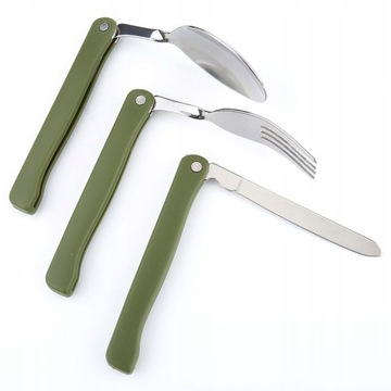 СКЛАДНЫЕ СТАЛЬНЫЕ СТОЛОВЫЕ ПРИБОРЫ ESSENTIAL SURVIVAL