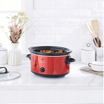 AMAZONBASICS Мультиварка 3,5 л красная 160 Вт