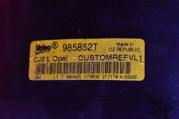 фото thumb №7, Повітродувка вентилятор повітропровід eu 985852t opel signum 03-05