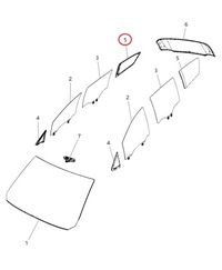 фото thumb №1, Chrysler pacifica 2017 - стекло кузовная правая