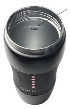 PREMIUM PODRÓŻNY TERMOS KUBEK TERMICZNY NA KLIK STAL NIERDZEWNA 420ml CR