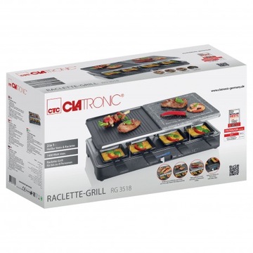 РАКЛЕТ CLATRONIC RG 3518 ЭЛЕКТРИЧЕСКИЙ ГРИЛЬ